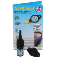 UV- Kleber inkl. UV-Lampe f&uuml;r Modellbau Glas Acryl...