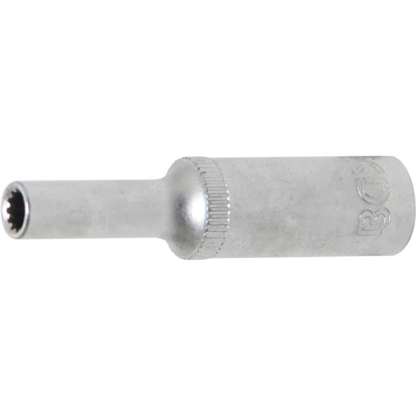 Steckschl&uuml;ssel-Einsatz Gear Lock, tief | Antrieb Innenvierkant 6,3 mm (1/4&quot;) | SW 4 mm