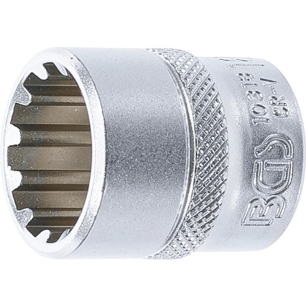 Steckschl&uuml;ssel-Einsatz Gear Lock | Antrieb Innenvierkant 10 mm (3/8&quot;) | SW 18 mm