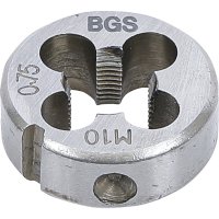 BGS Gewindeschneideisen M10 x 0,75 Schneideisen Durchmesser 25 mm