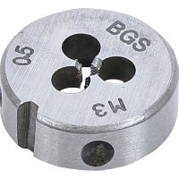 BGS Gewindeschneideisen M3 x 0,5 Schneideisen Durchmesser 25 mm