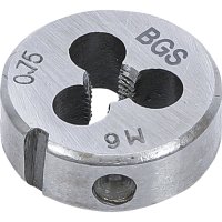 BGS Gewindeschneideisen M6 x 0,75 Schneideisen Durchmesser 25 mm