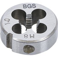BGS Gewindeschneideisen M8 x 1,0 Schneideisen Durchmesser 25 mm