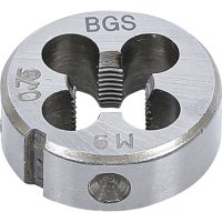 BGS Gewindeschneideisen M9 x 0,75 Schneideisen Durchmesser 25 mm