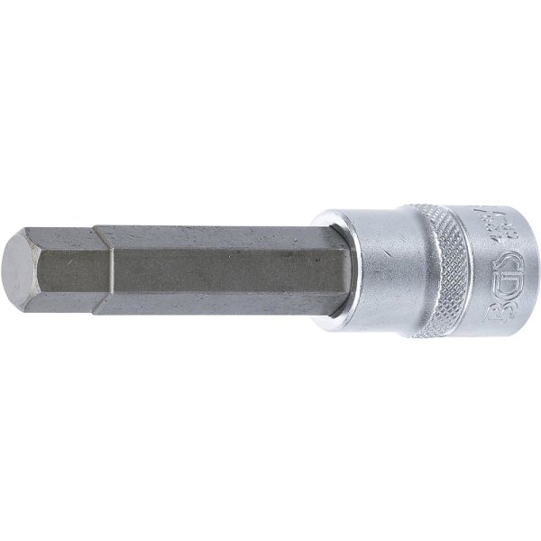 Bit-Einsatz | Länge 100 mm | Antrieb Innenvierkant 12,5 mm (1/2") | Innensechskant 13 mm