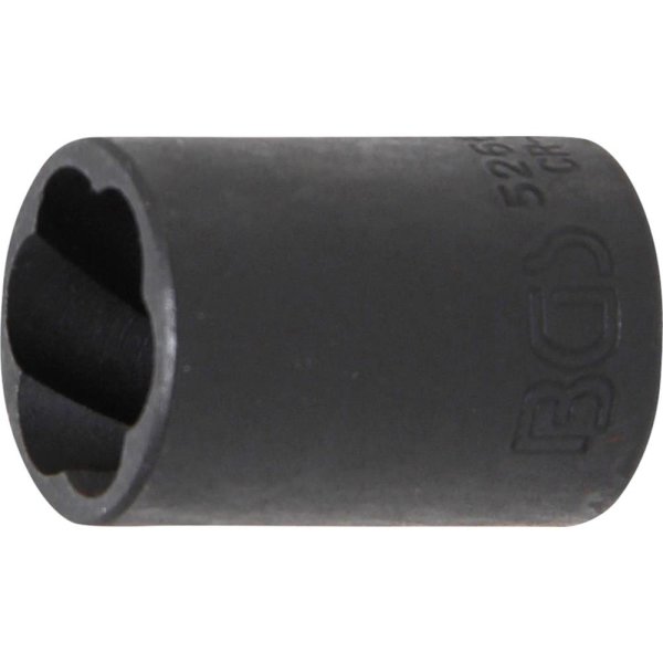 Spiral-Profil-Steckschlüssel-Einsatz / Schraubenausdreher | Antrieb Innenvierkant 12,5 mm (1/2") | SW 17 mm