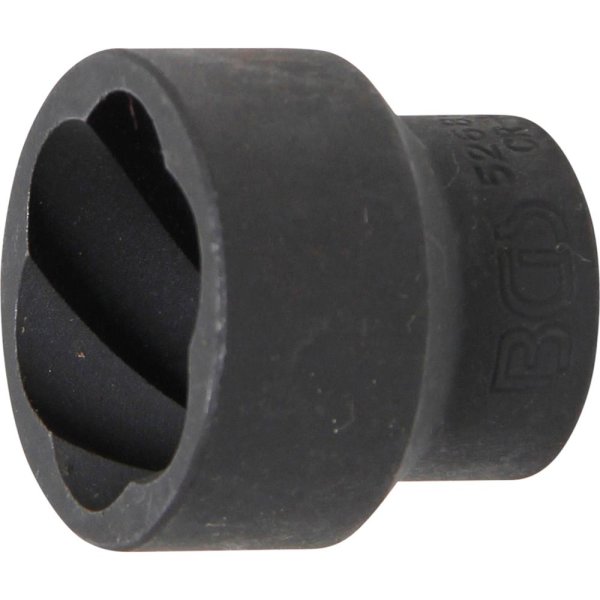 Spiral-Profil-Steckschlüssel-Einsatz / Schraubenausdreher | Antrieb Innenvierkant 12,5 mm (1/2") | SW 27 mm