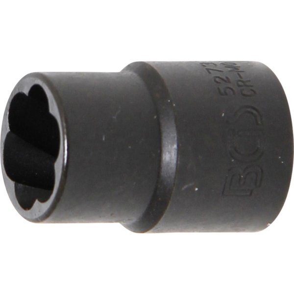 Spiral-Profil-Steckschlüssel-Einsatz / Schraubenausdreher | Antrieb Innenvierkant 10 mm (3/8") | SW 13 mm
