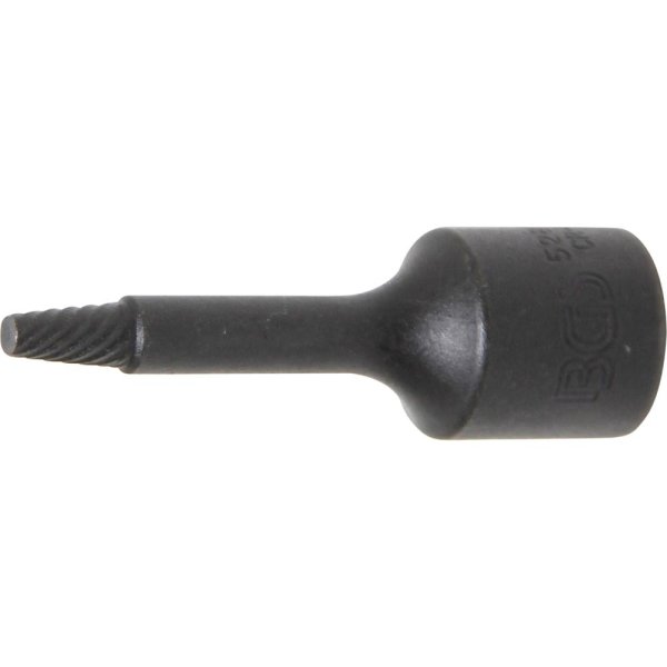 Spiral-Profil-Steckschlüssel-Einsatz / Schraubenausdreher | Antrieb Innenvierkant 10 mm (3/8") | 4 mm