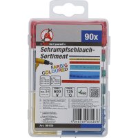 Schrumpfschlauch- Sortiment farbig 90-tlg.