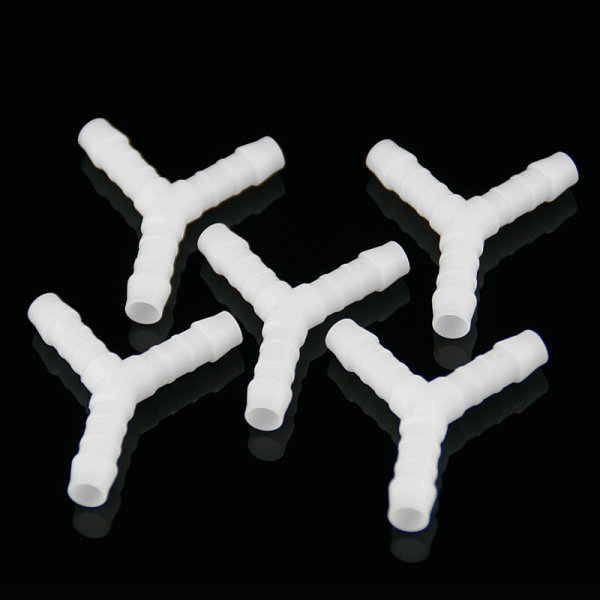Benzinschlauchverbinder Y- Form 6mm weiß Schlauchverbinder 5 Stück