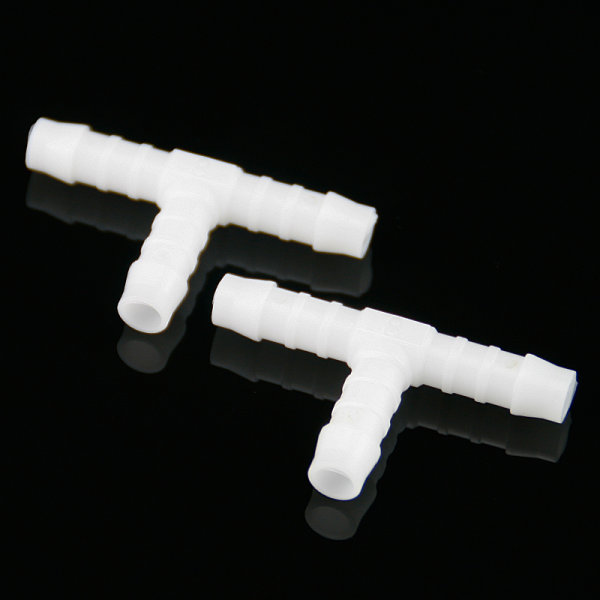 Benzinschlauchverbinder T- Form 8mm weiß Schlauchverbinder 2 Stück