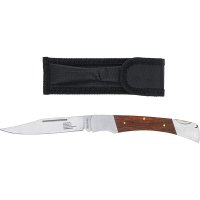 Universal Handwerker Messer mit Holzgriff und G&uuml;rteltasche