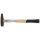 Schlosserhammer 100 g mit geschweiftem Holzstiel Stielschutzhülse DIN 1041