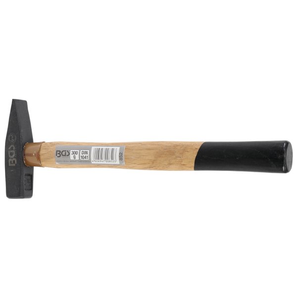 Schlosserhammer 300 g mit geschweiftem Holzstiel Stielschutzh&uuml;lse DIN 1041