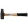 Schlosserhammer 1000 g geschweifter Hickory Stiel DIN 1041 mit Stielschutzh&uuml;lse